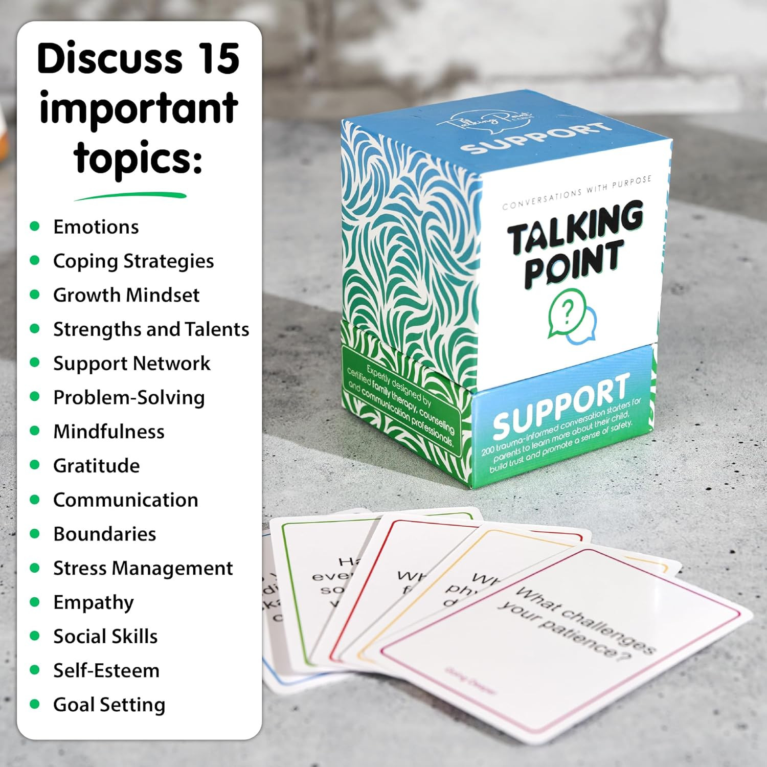 200 Conversation Starter Cards for Therapy, Counseling & Family Connection | Cou