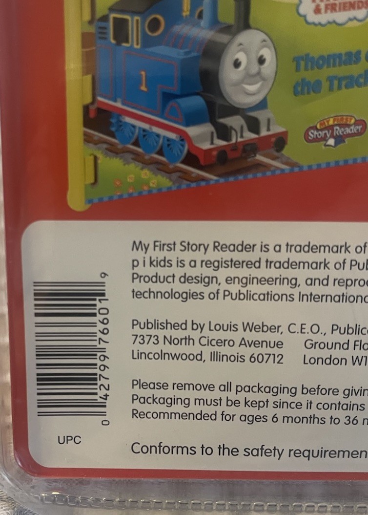 Thomas & Friends My First Story Reader 3 Storybook Library Brand New Sealed