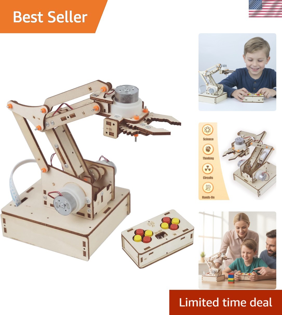 Robot Arm Kits Robotics for Kids Ages 8-12-14-16 Teens Adults STEM Toys Building