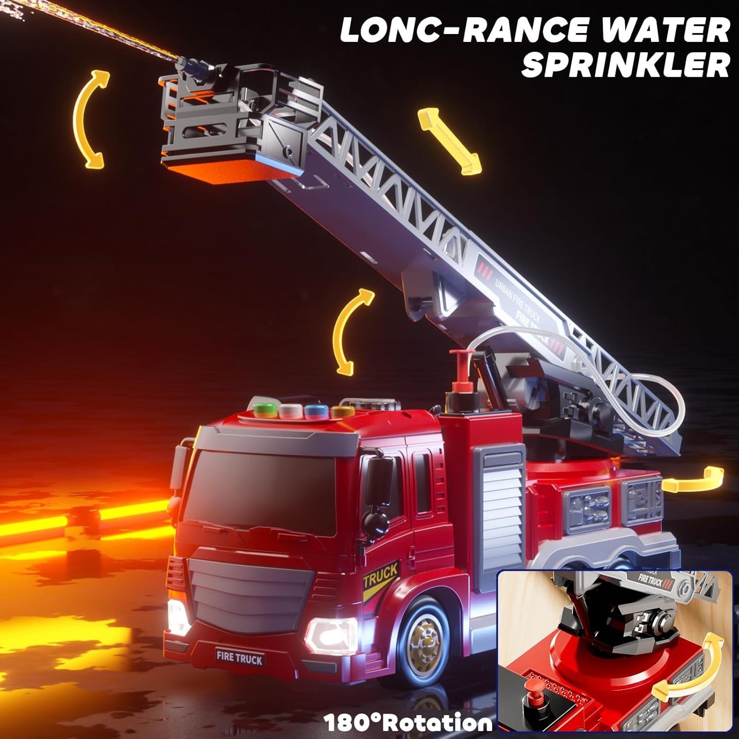 Fire Truck Toy for Kids 3 4 5 6 7 8 Years Old – Fire Trucks Playset with …..