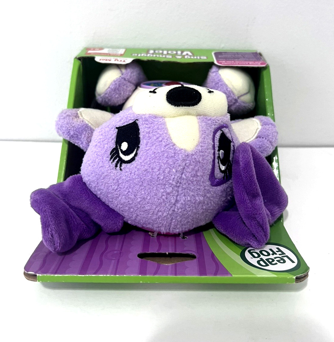 LEAP FROG SING & SNUGGLE VIOLET INTERACTIVE PLUSH PUPPY DOG LEARNING TOY NEW!!