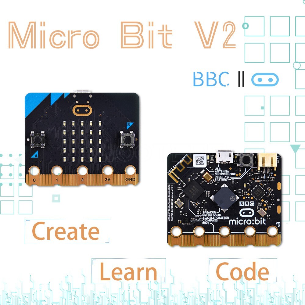 BBC Micro:Bit V2 Basic Starter Kit , Programming, Coding for Kids Discovery Kit
