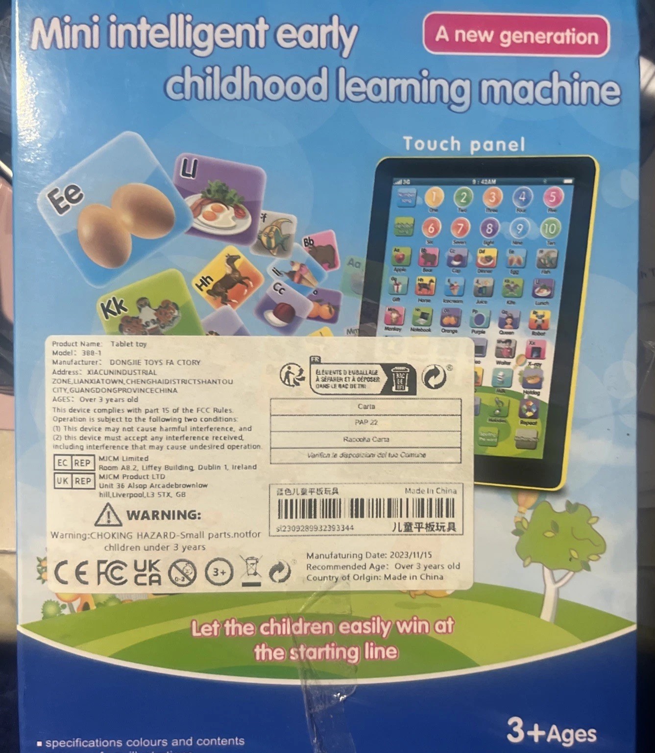 Mini Intelligent Childhood Learning Machine Tablet