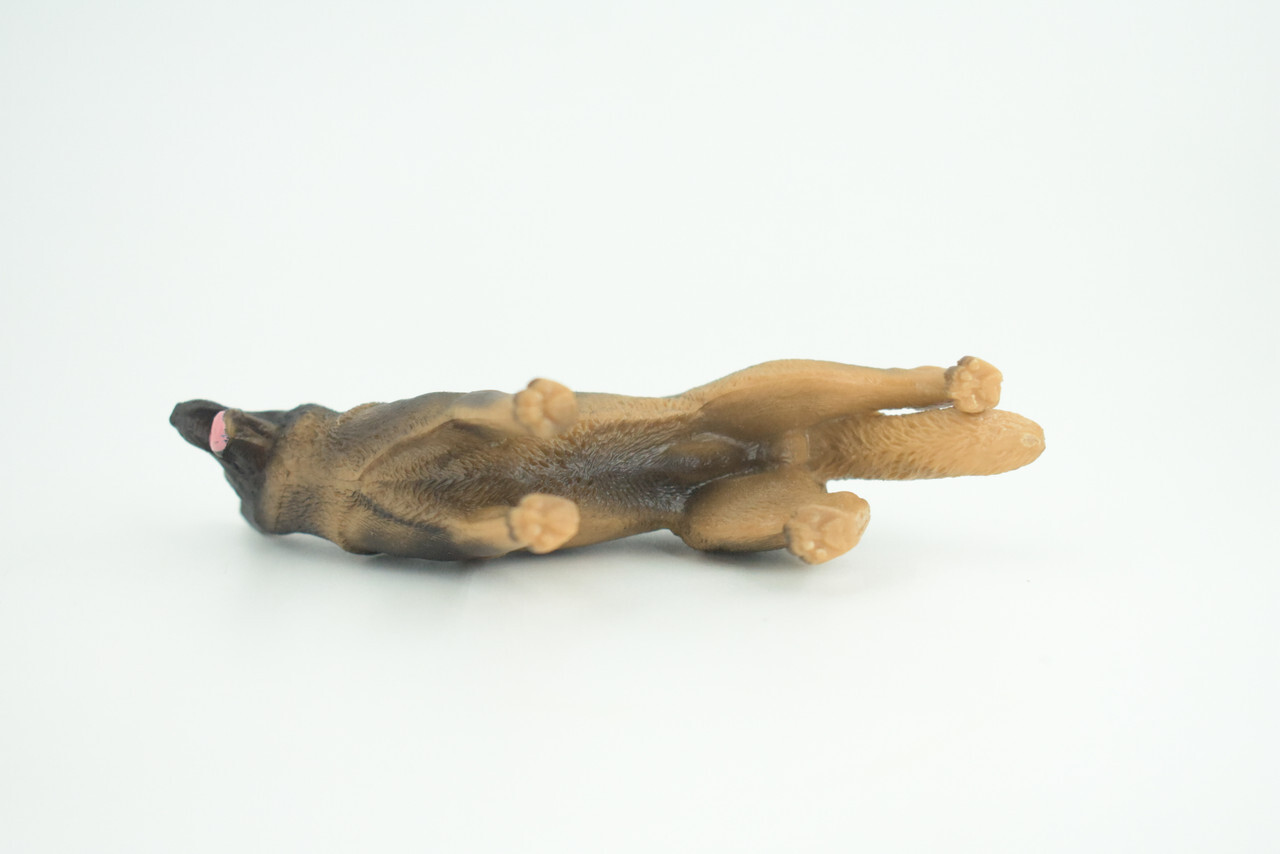 German Shepherd Dog Toy, Realistic Hand Painted Rubber Model, 4 1/2″ CH845 BB197