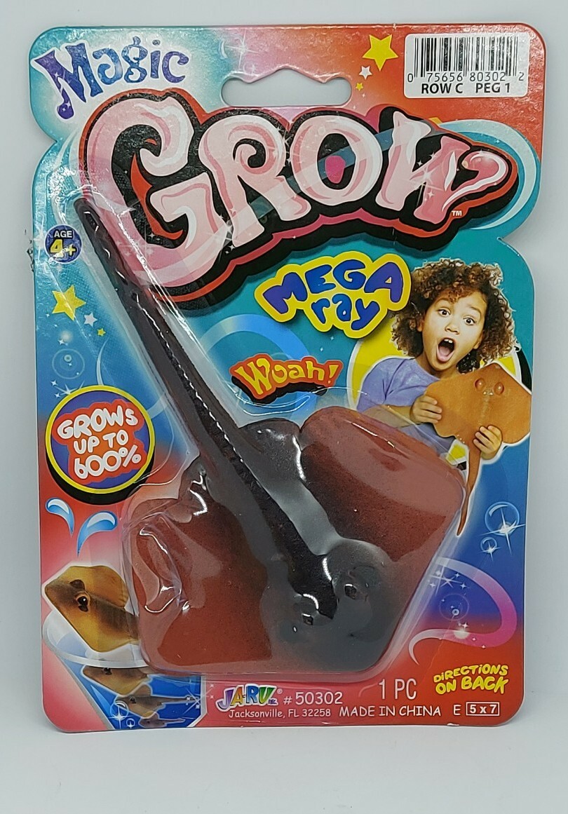 JA-RU MAGIC GROW MEGA GROW Mega Ray Sting Ray Expands 600% Water zoo aquarium