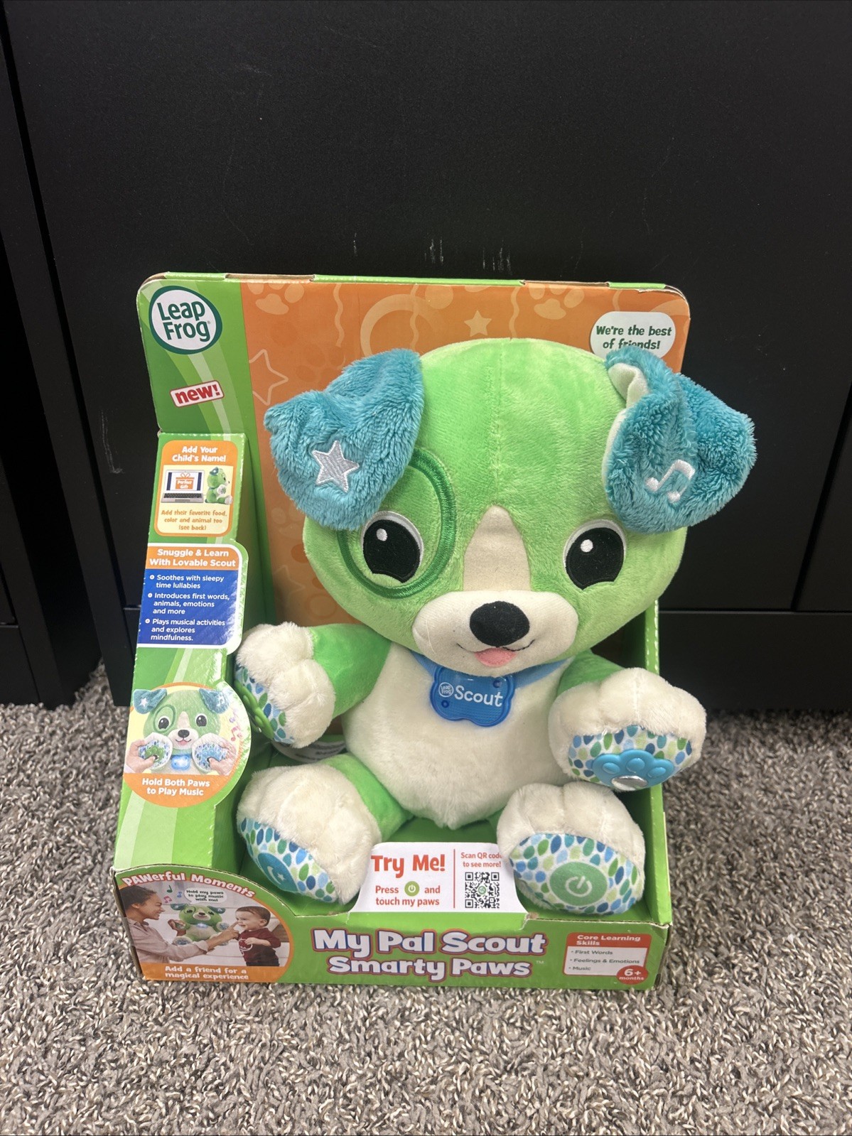 NEW! LeapFrog My Pal Scout Puppy 6-36 months Green Learning Educational T1