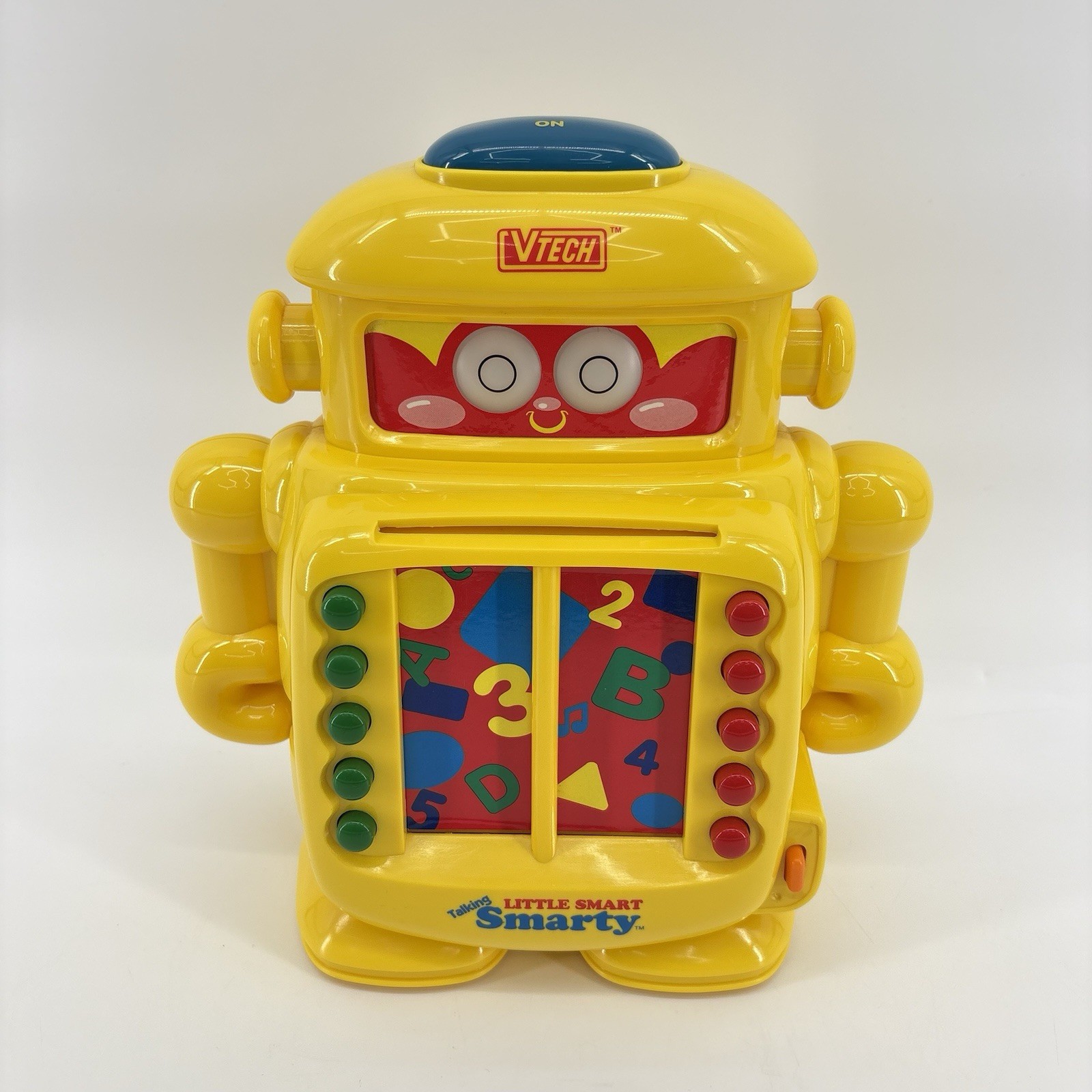 VTech Talking Little Smart Smarty VTG Robot & 10 2-Sided Activity Cards Works
