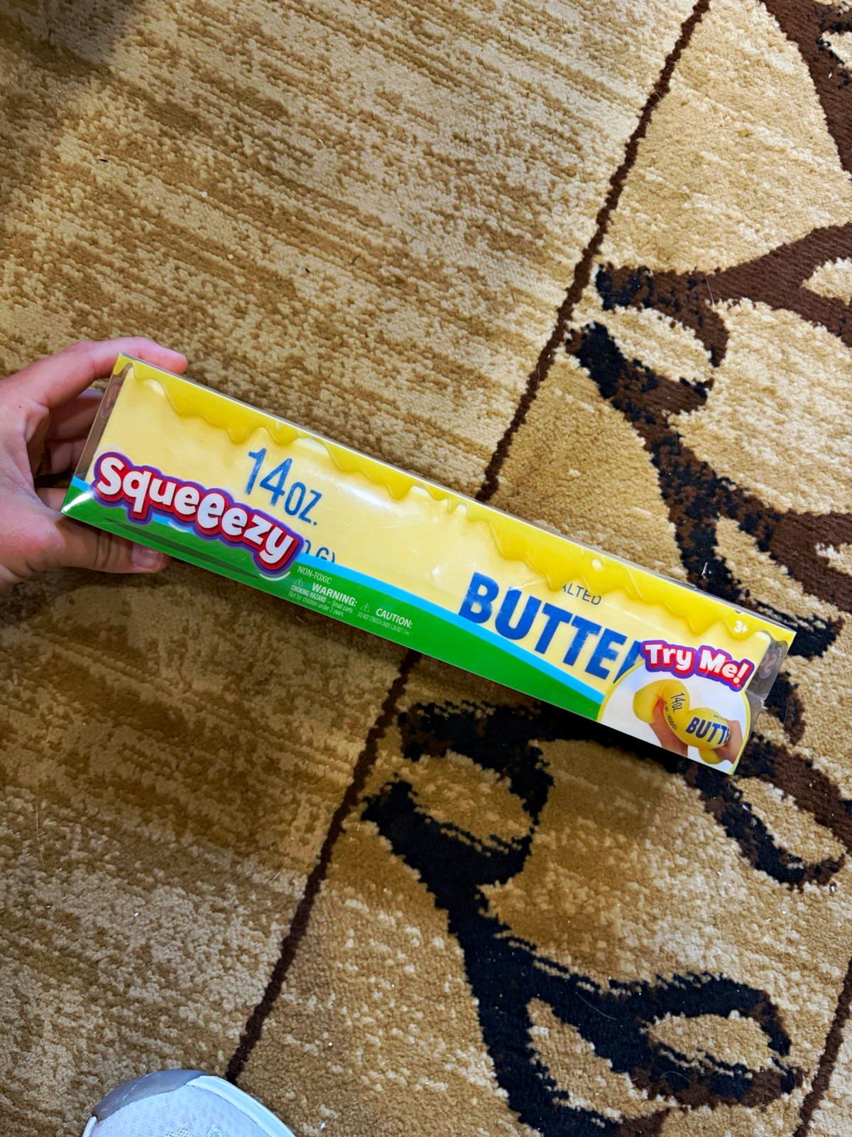 Squeezy Butter Tactile Squeeze Toy Yellow Ages 4+ MPN 571064 14 oz