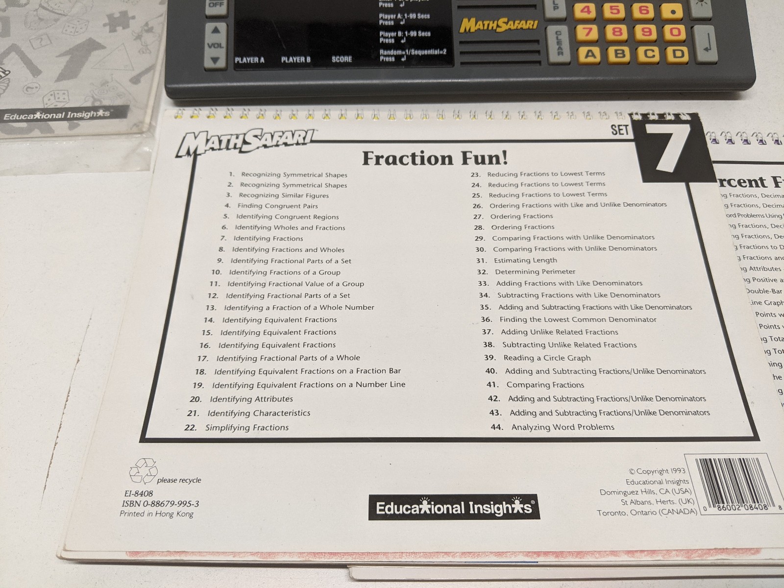 Large Lot of GeoSafari & MathSafari Learning Game plus Modules – Tested/Working