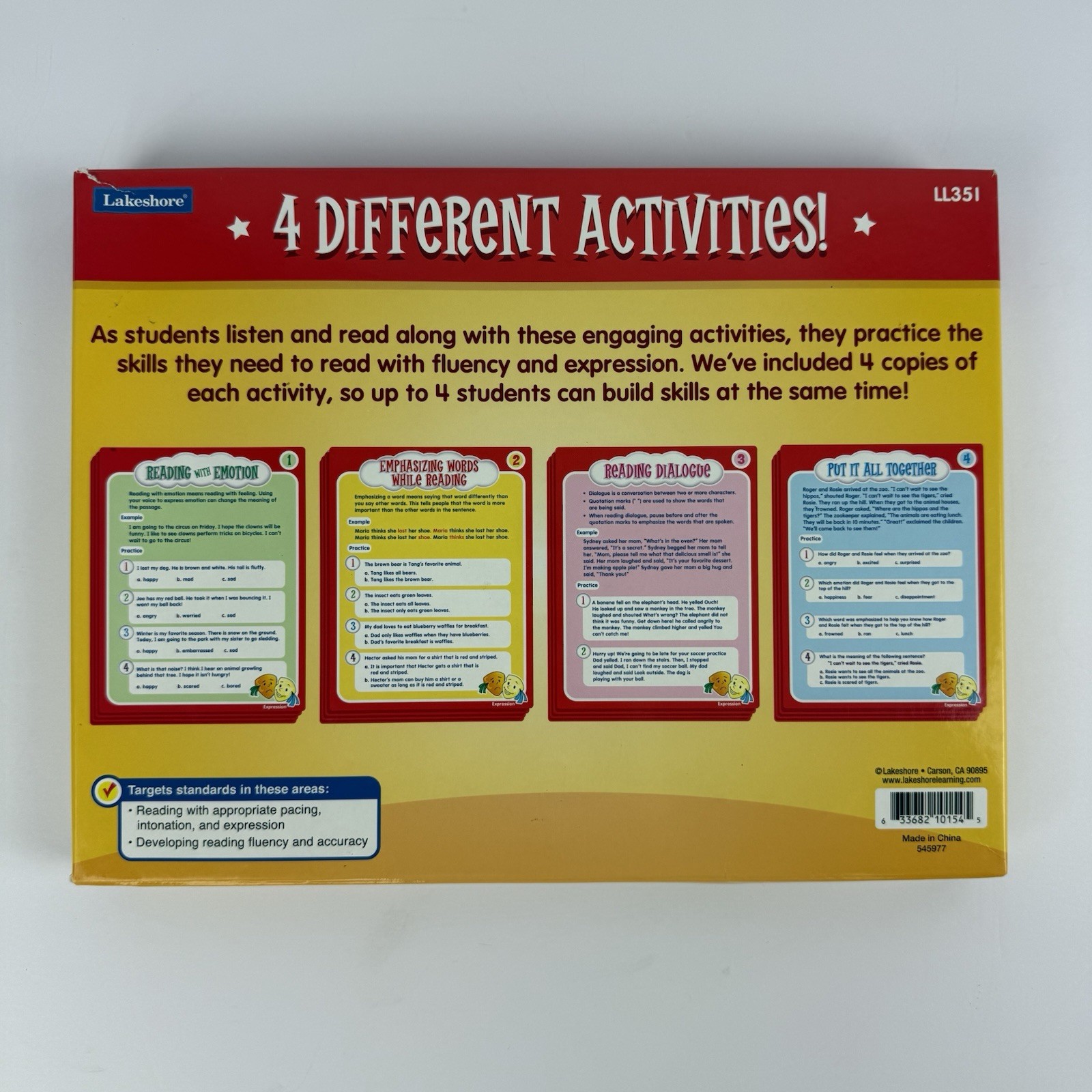 Lakeshore Learning Center Fluency Skills Expression Age 6+ LL351 Home School