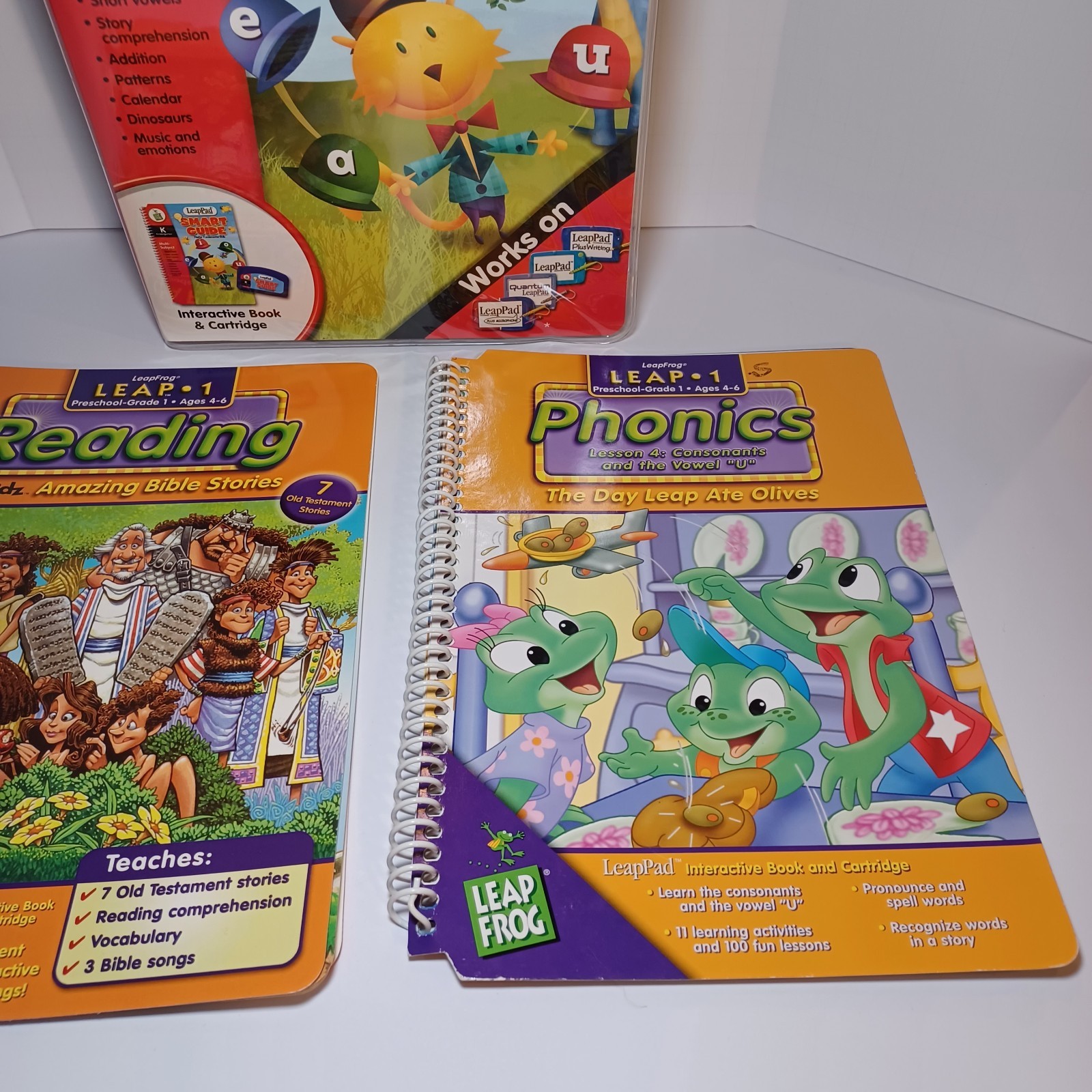 Leap Frog Leap Pad 1 Books and Cartridges Different Versions Not Perfect See Pic