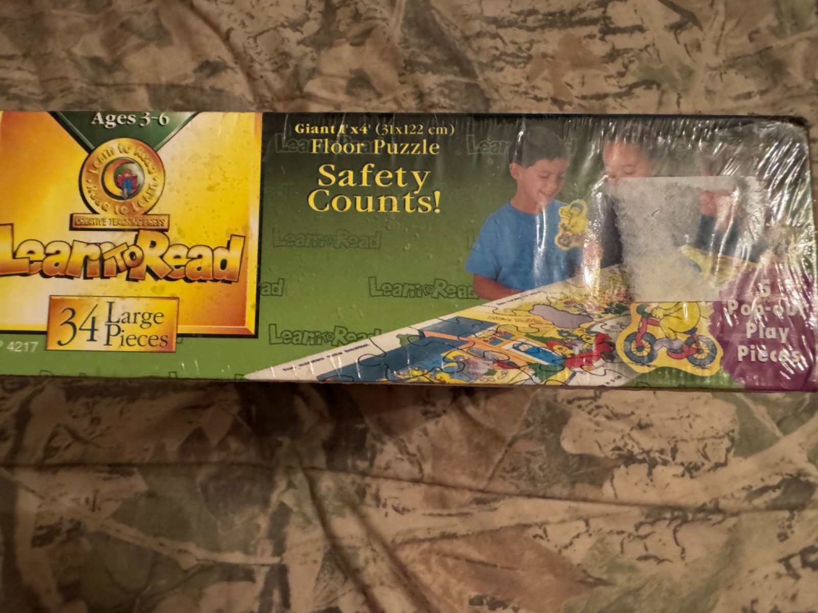Creative Teaching Press Learn To Read Safety Counts! Large Floor Puzzle, New