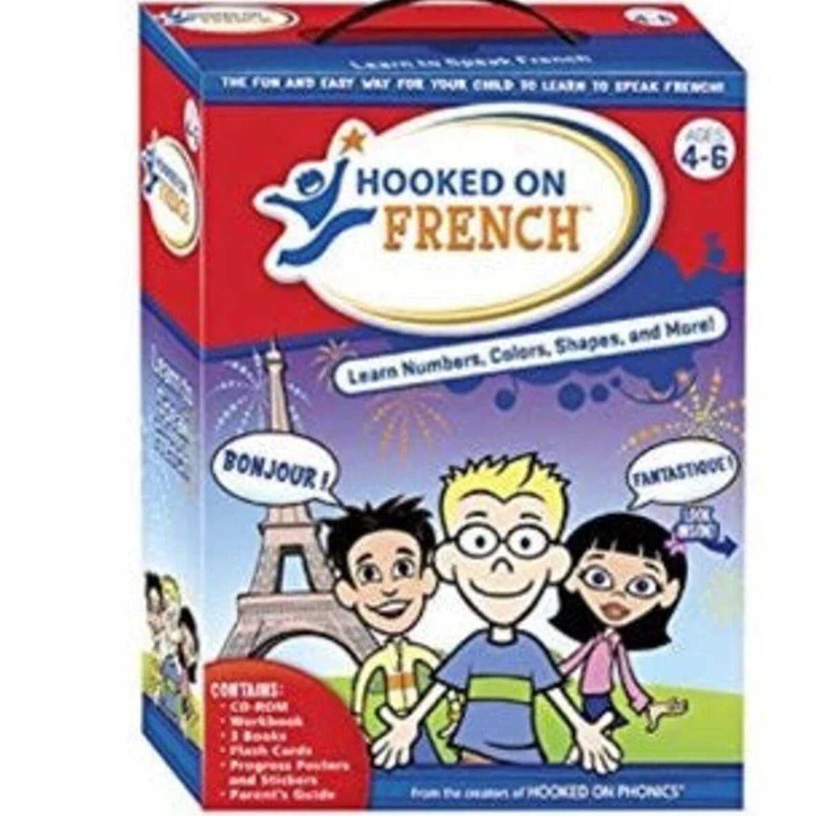 Hooked on Phonics French Foreign Language Level 3 Program Homeschool Educational