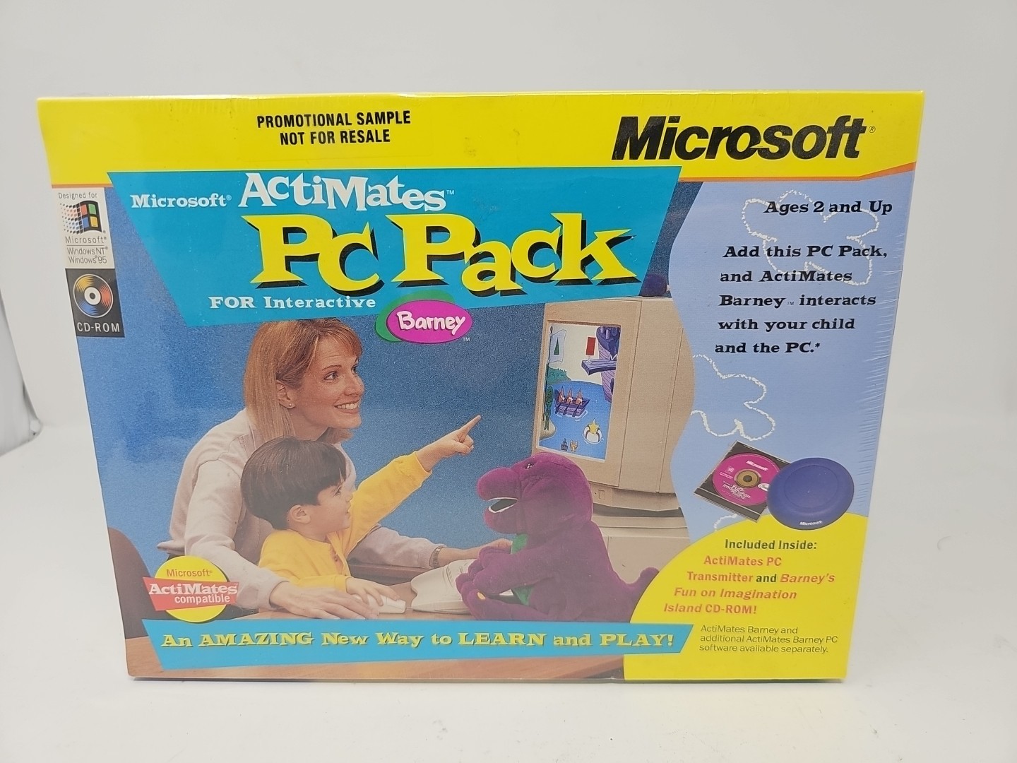 Microsoft ActiMates PC Pack for Interactive Barney – New Sealed