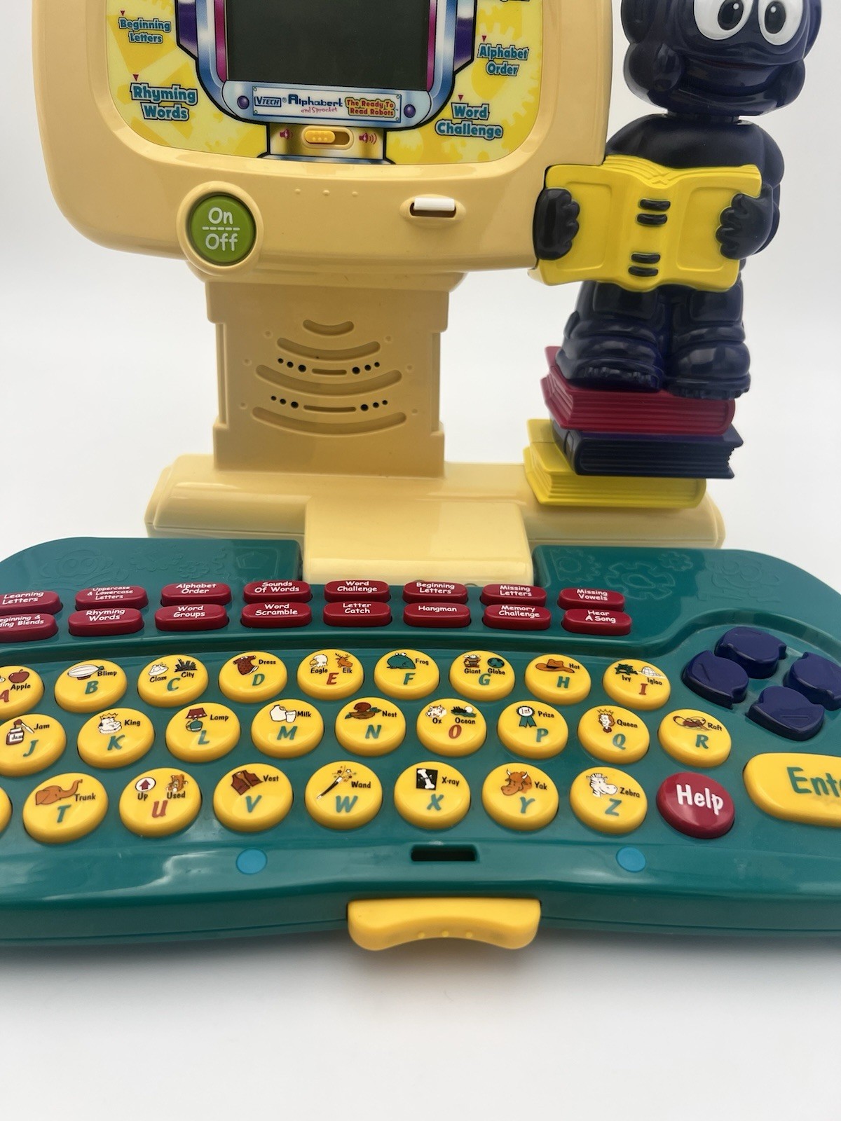 Vintage Vtech Alphabert and Sprocket The Ready To Read Robots Learning *VIDEO*