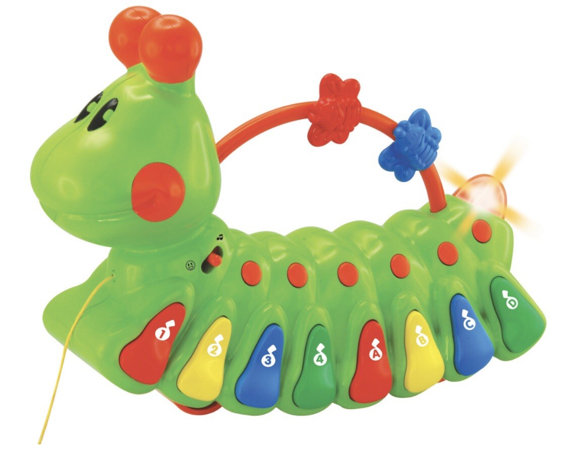 Navystar Learning Caterpillar 12M+ Teaches ABC’s 123’s & Colors Piano with Light
