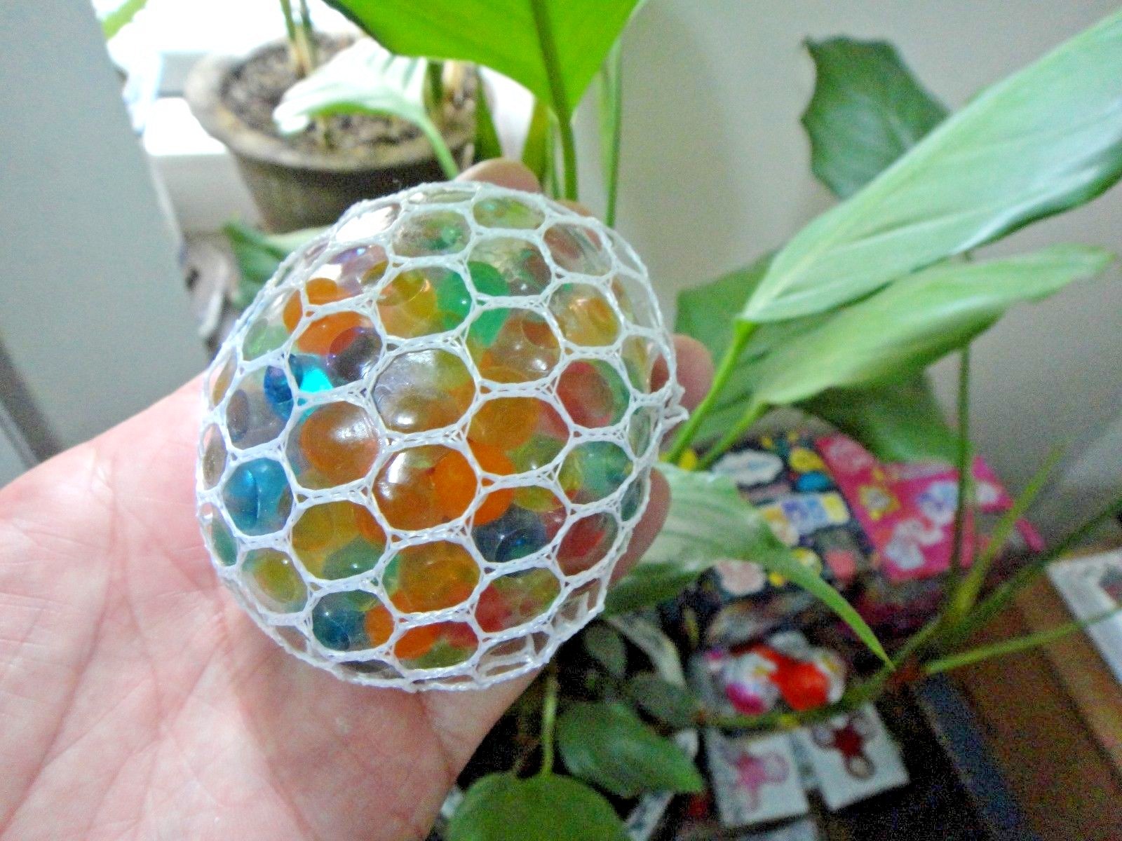 3″ Squishy Mesh sensory stress reliever ball toy autism squeeze anxiety 12Pcs