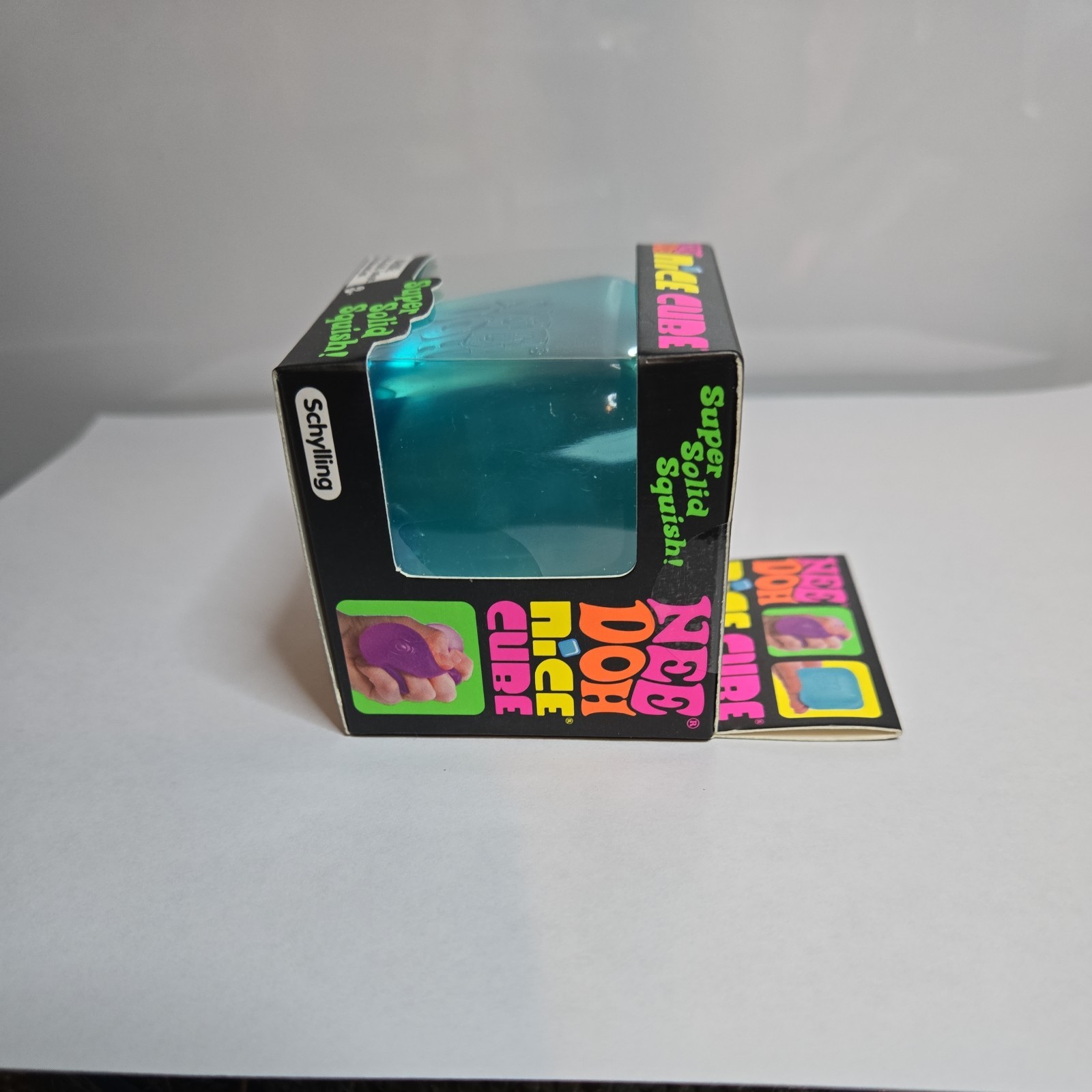 NeeDoh Nice Cube Super Solid Squish Nee Doh Ice Cube Blue