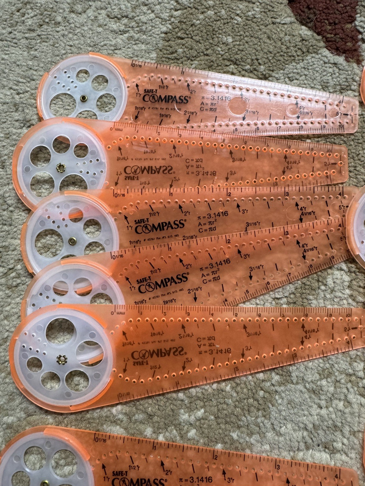 Learning Resources Safe-T Classroom Safety Compass Orange Lot of 20 Home School