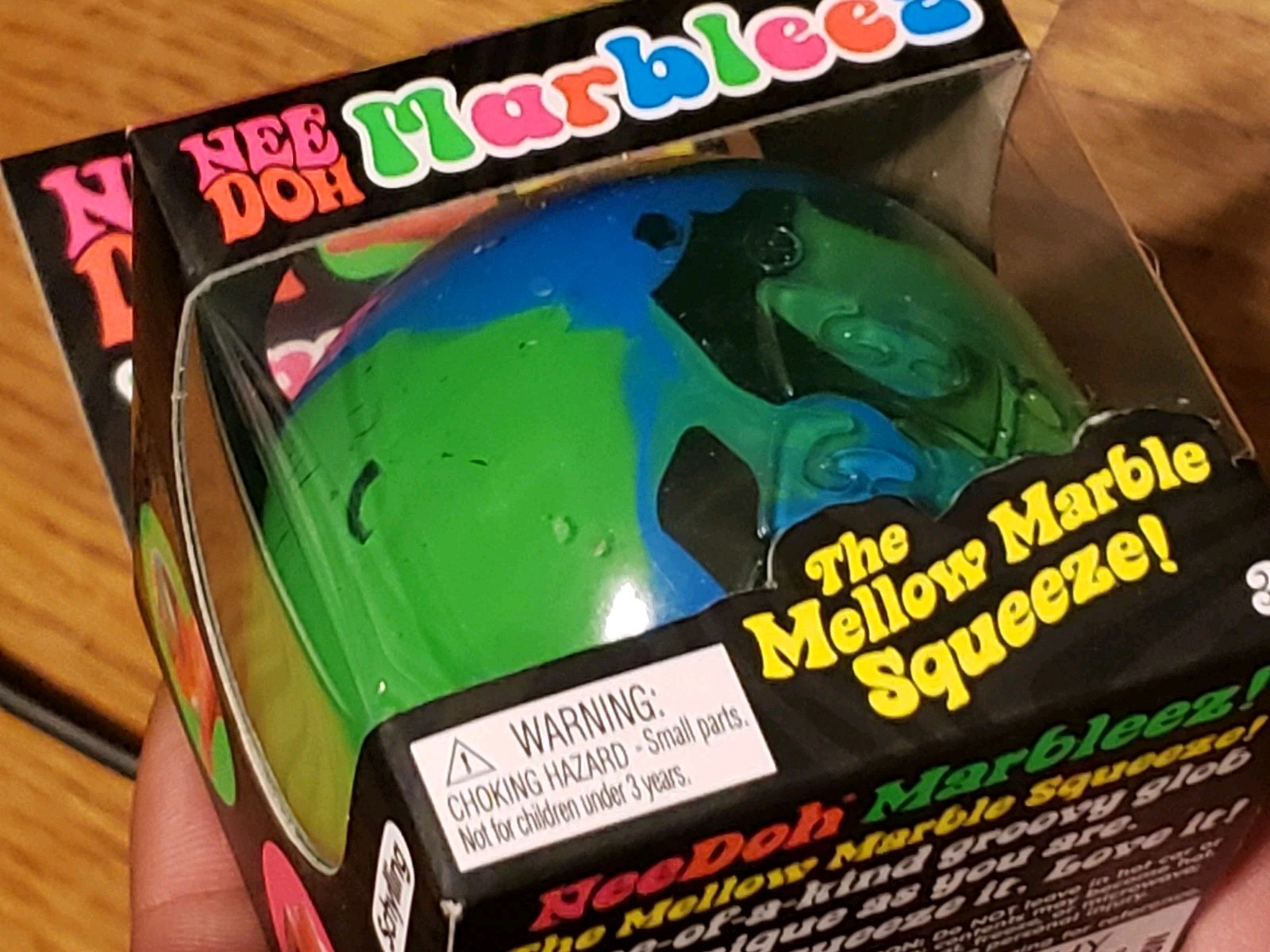 RARE NeeDoh Marbleez Blue/ Green- Brand New- 100% AUTHENTIC Nee Doh