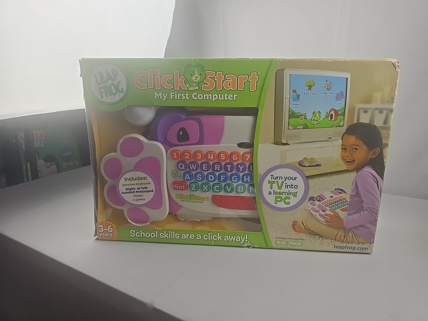 LeapFrog ClickStart My First Computer Wireless Keyboard is an educational Rare
