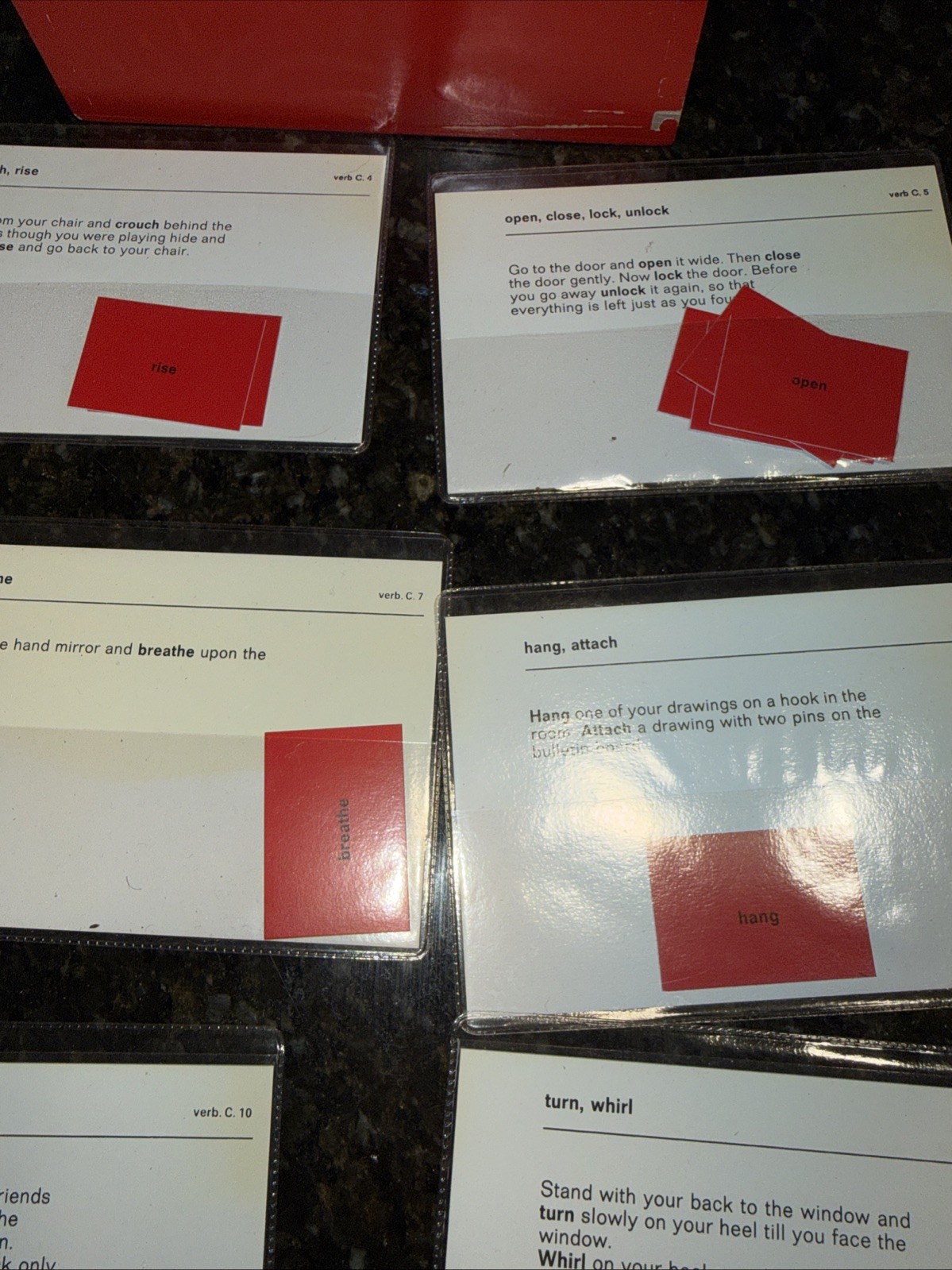 Montessori Command Cards Verbs, Synonyms, Antonyms Sentences, Homeschool Grammar