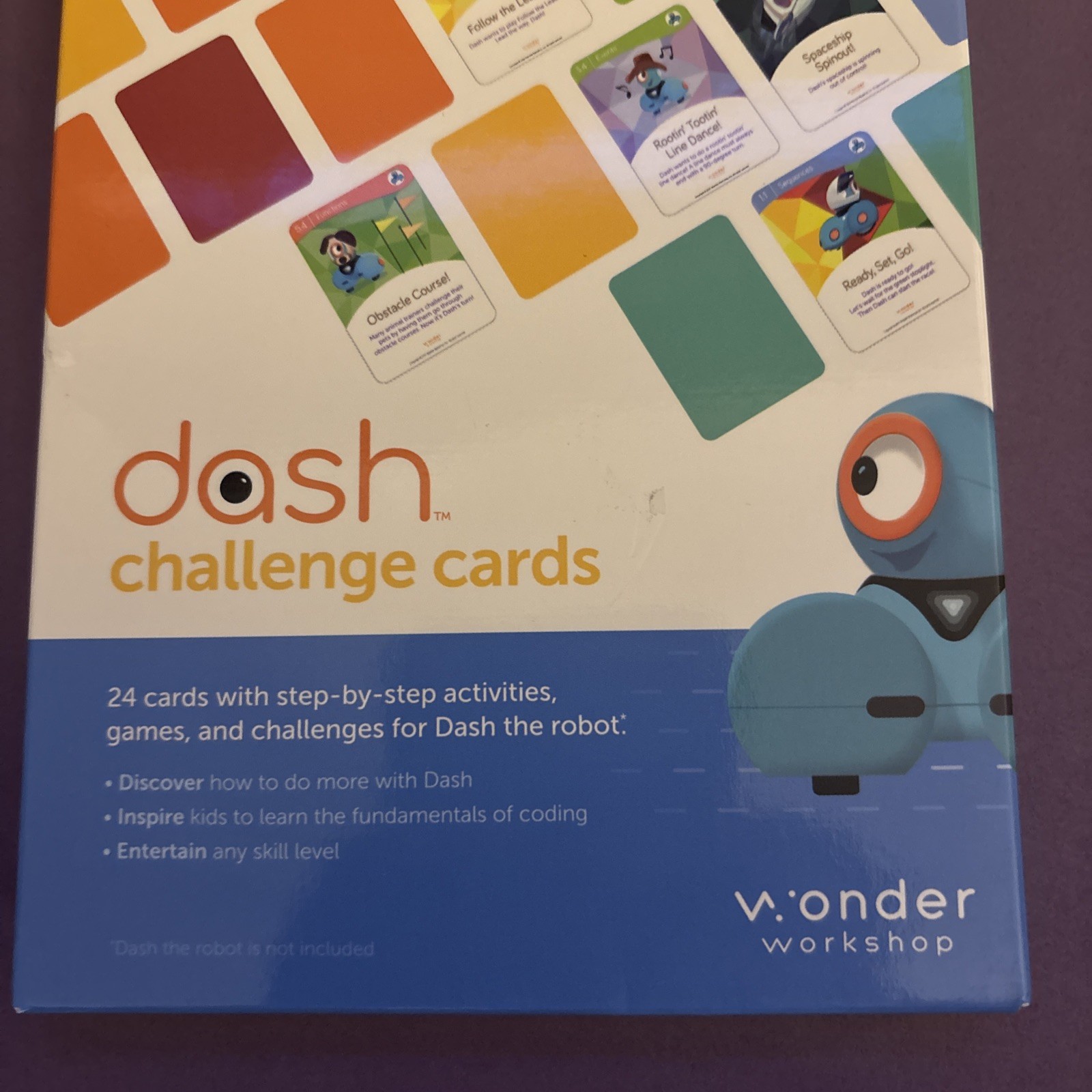 Wonder Workshop Dash Challenge Cards Set – Rare HTF Robot Accessory Dash Robot