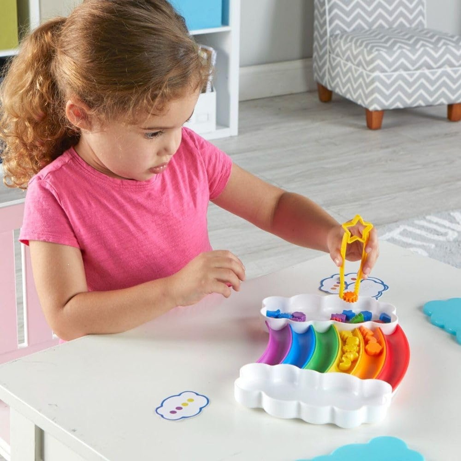 Learning Resources Rainbow Sorting Set,37 Pieces, Ages 3+, Fine Motor Skills,…