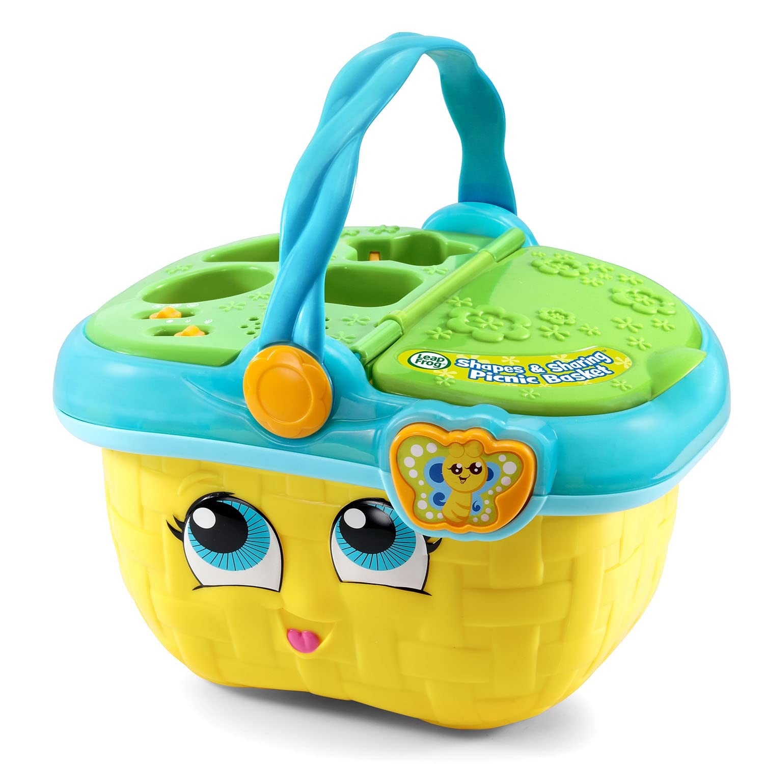 Shapes and Sharing Picnic Basket Interactive Toy with Food Pieces and Music