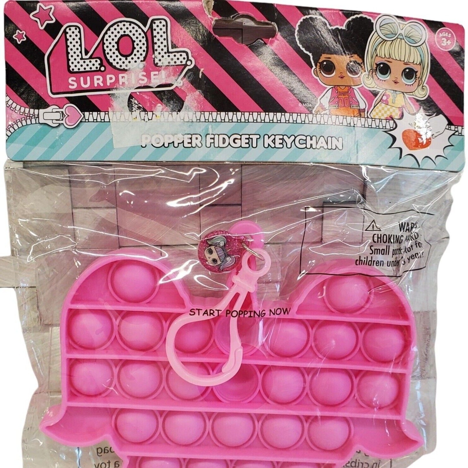 LOL Surprise Popper Fidget Keychain Sensory Toys Unicorn Doll Charm