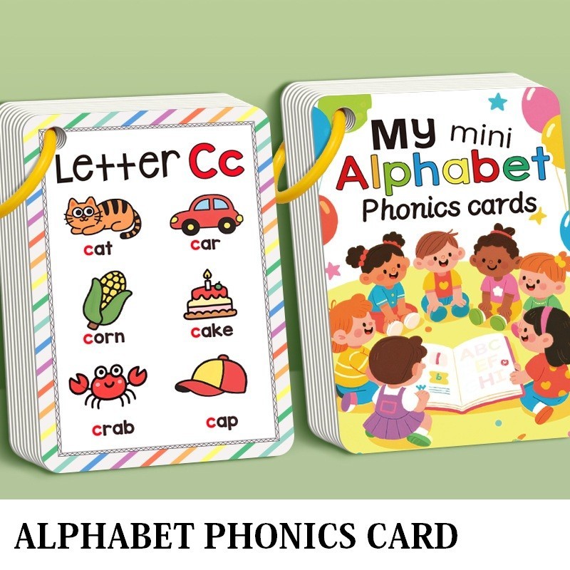 Alphabet Phonics Flash Cards for Toddlers Kids ABC Cards Educational Toys