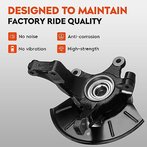 Front Steering Knuckle Hub Ford Escape Mazda Tribute Mercury Pair
