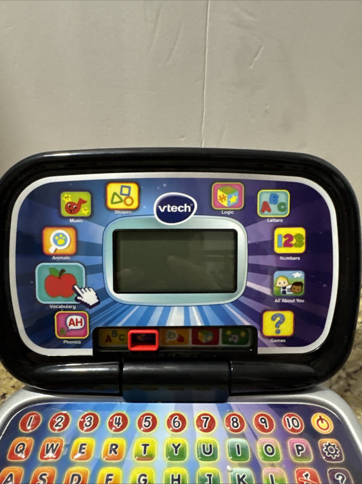 VTech Play Smart Preschool Laptop, Black preowned works perfectly