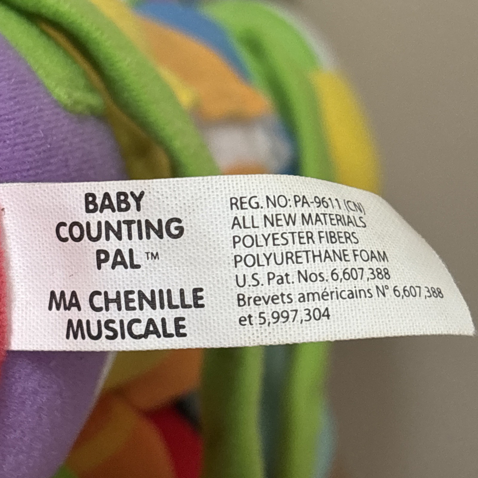 LeapFrog Baby Musical Counting Pal Sensory 14″ Caterpillar Play Tested Works