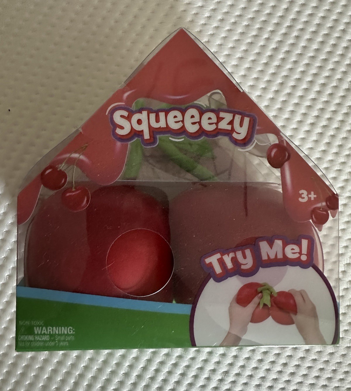 Sunny Days Squeezy Cherries Viral Squish Squishy Kids Sensory Toy NEW