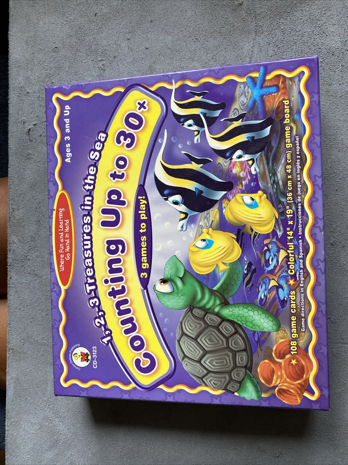 1-2-3 Treasures in the Sea Counting Up to 30 LEARN NUMBERS Game