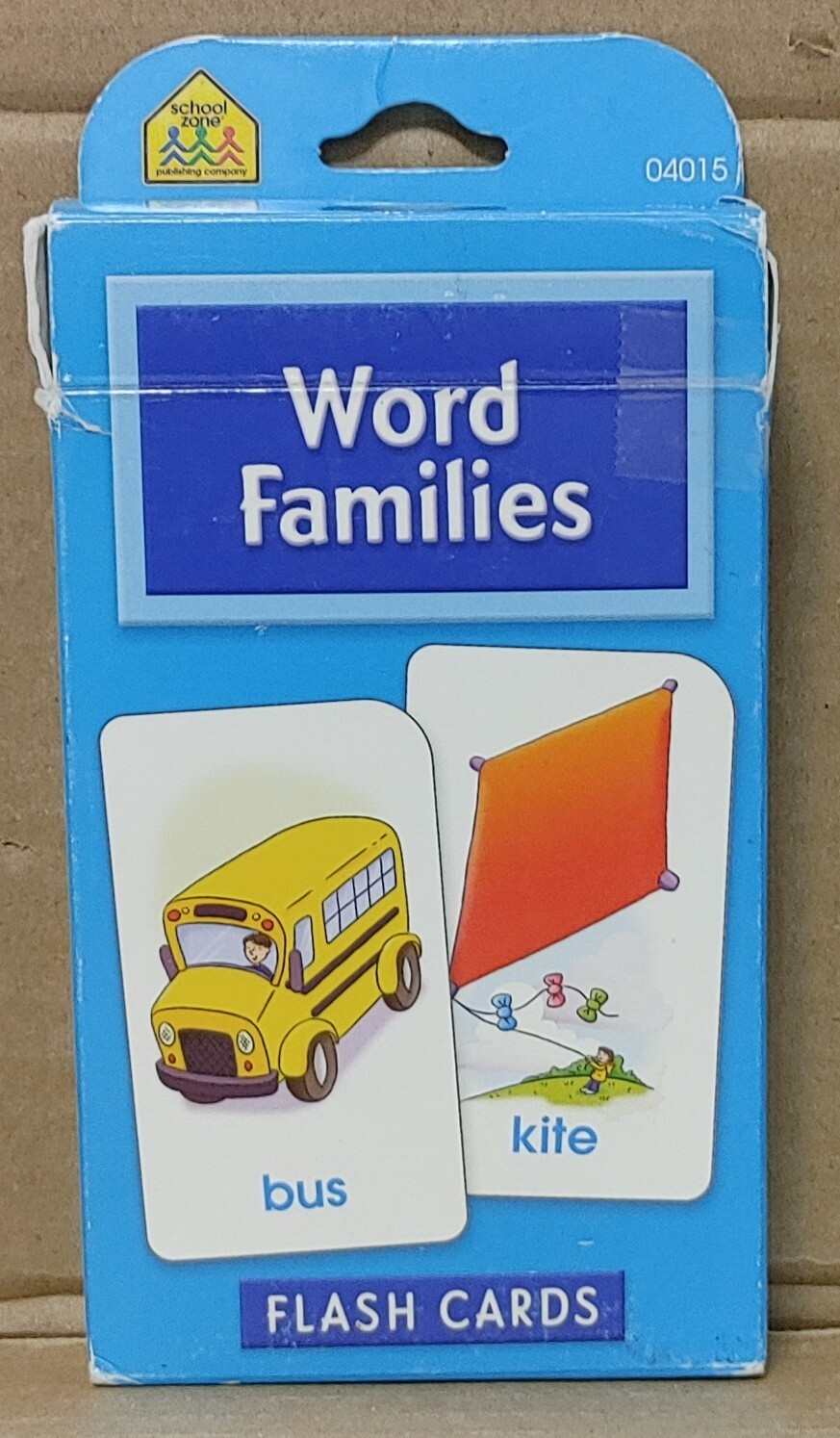 School Zone – Word Families Flash Cards – Ages 4 and Up, 0938256823