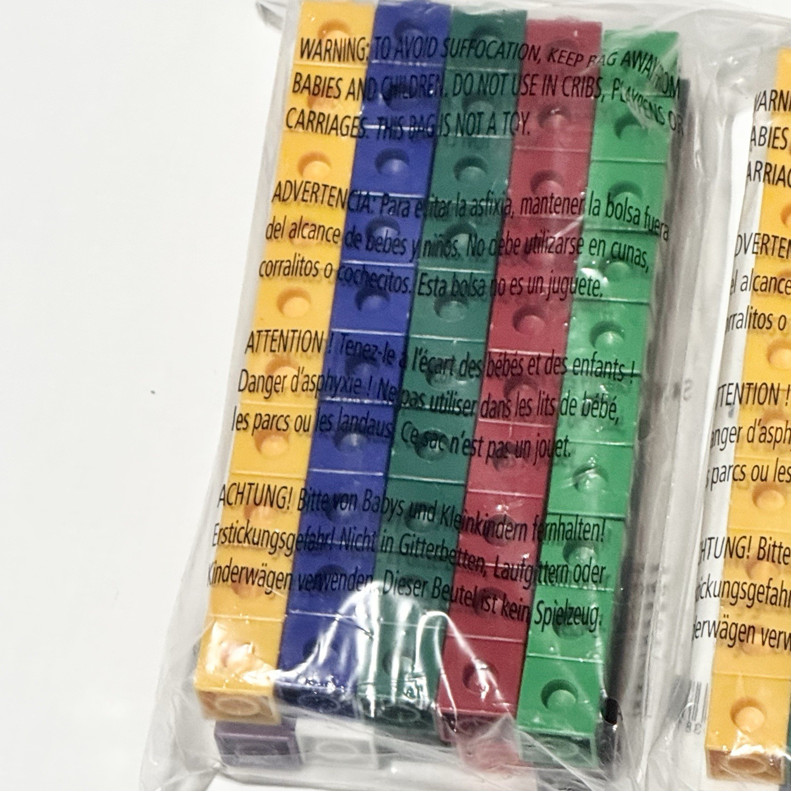 ETA Hand 2 Mind Snap Cubes #30500A Math Manipulatives 100/set 10 Colors Lot of 3
