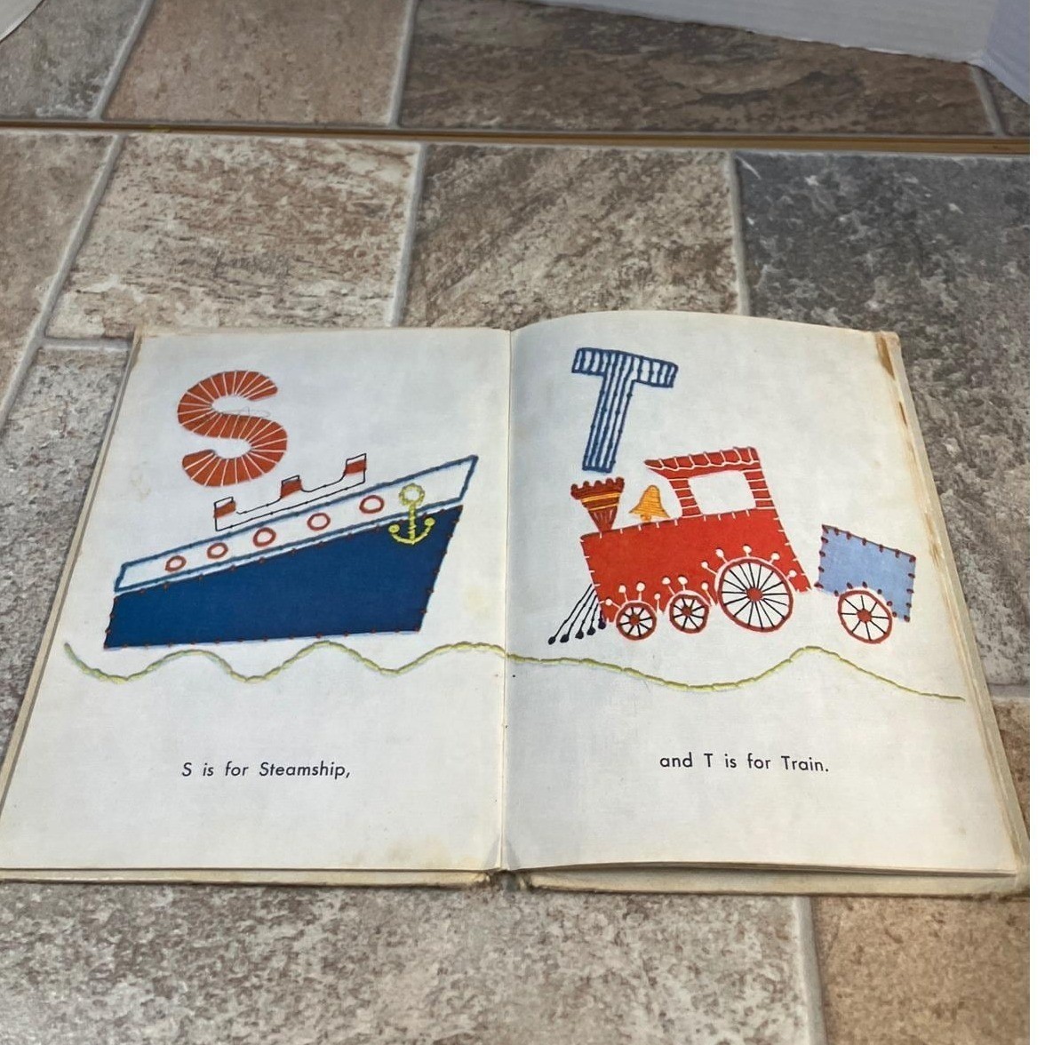 Whitman Big Tell a Tale ABC Book Virginia Tiffany 1967 Vintage Childrens