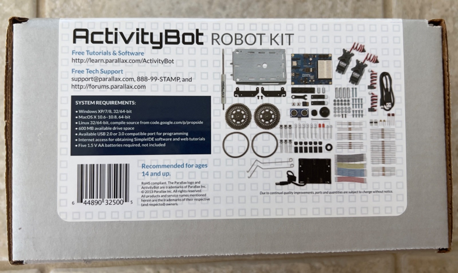 New Parallax ActivityBot Robot Kit #32500 for STEM Education