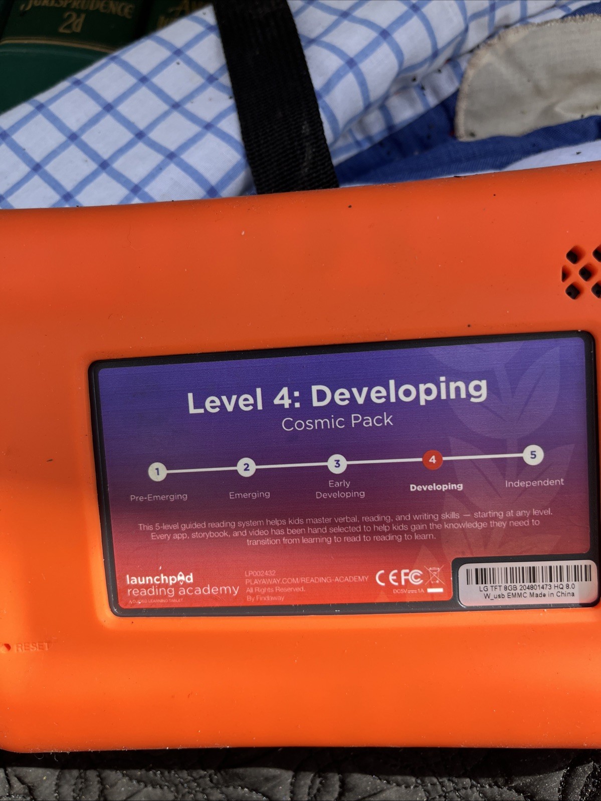 Playaway Launchpad Kids Tablet “cosmic pack” Level 4 Orange