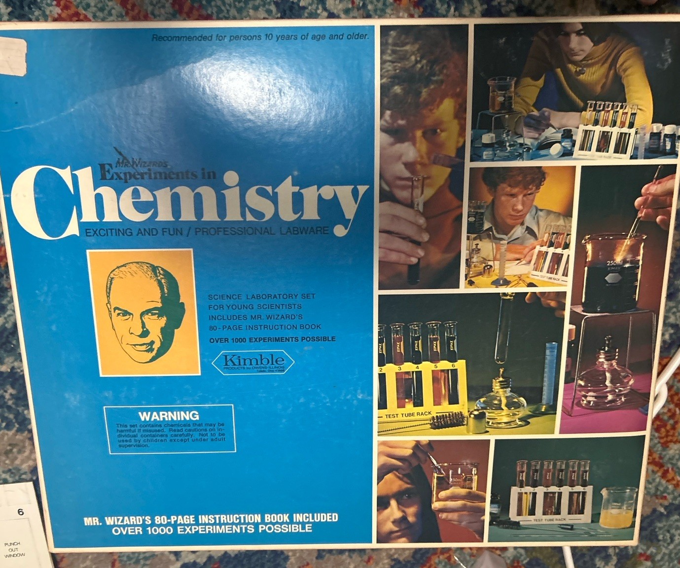 Vintage Mr. Wizard’s Experiments in Chemistry Set Kimble Labware Incomplete