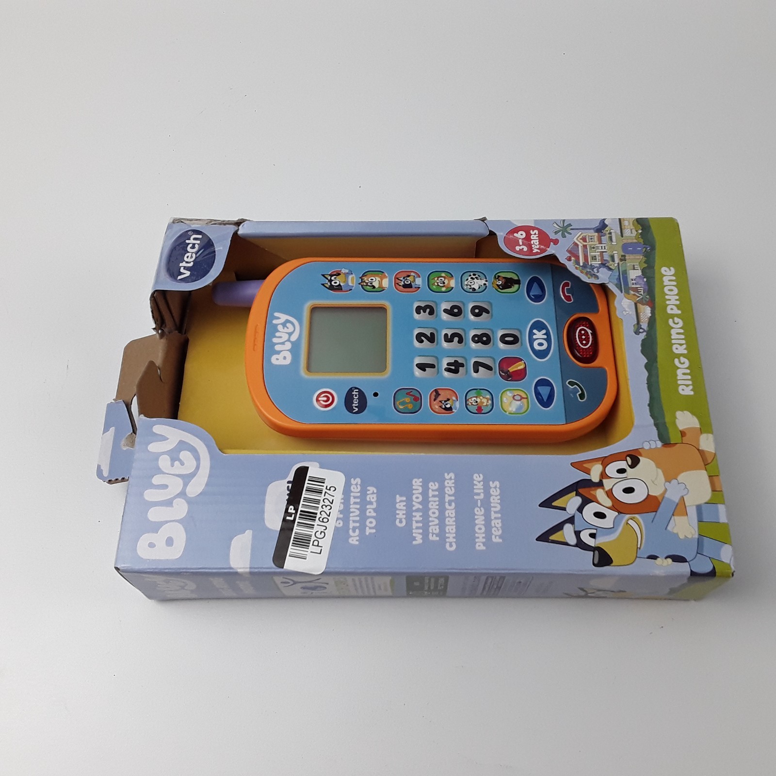VTech 80-554600 Multicolor Voice Activated Bluey Ring Ring Phone Interactive Toy