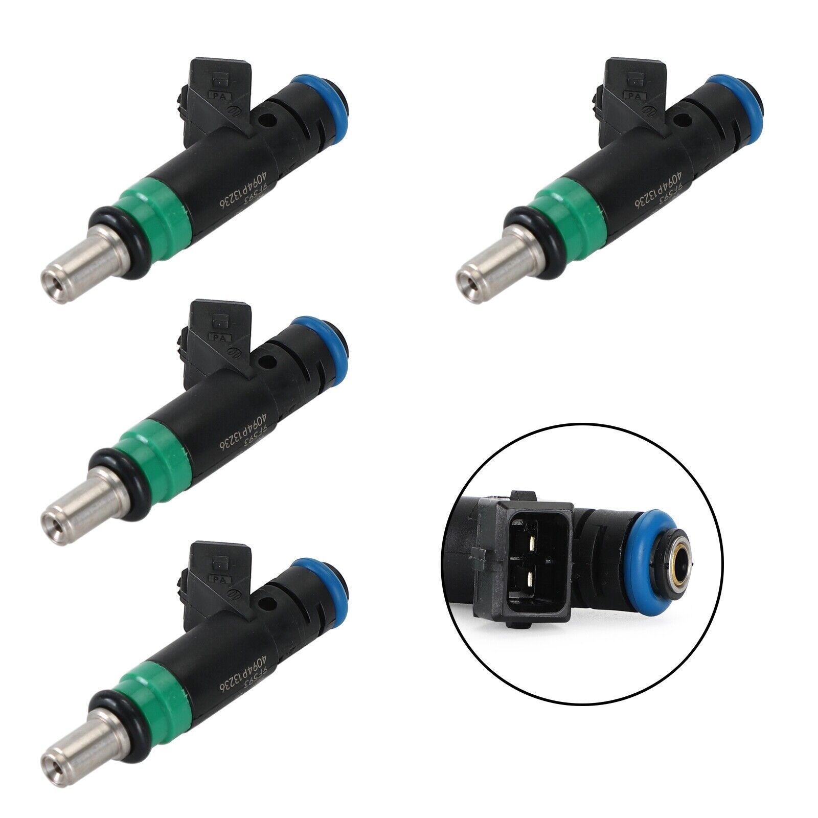 4pcs Fuel Injectors 98MF-BB Fit Ford Fiesta V 2001-2008 Fusion 2002-2012 1.4L SP