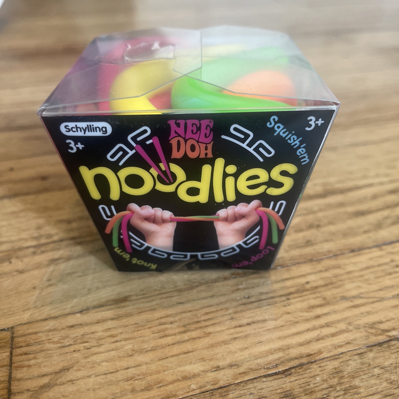 NeeDoh Noodlies Sensory Fidget Toy, RARE Nee Doh Stretchy Noodles 5 Colors USA