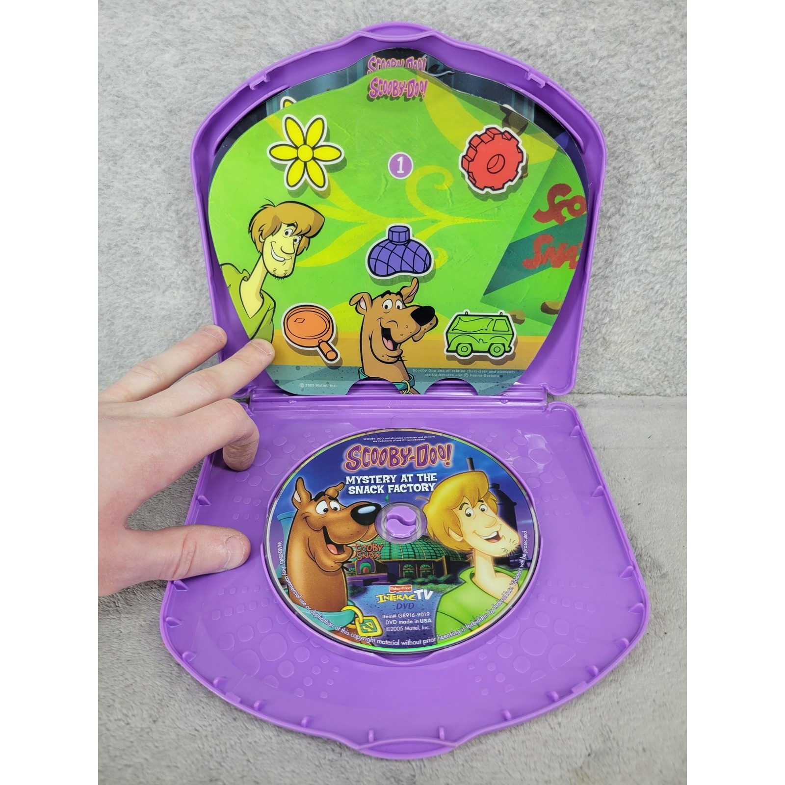 Fisher-Price InteracTV Scooby-Doo Mystery at the Snack Factory DVD G8916 2005