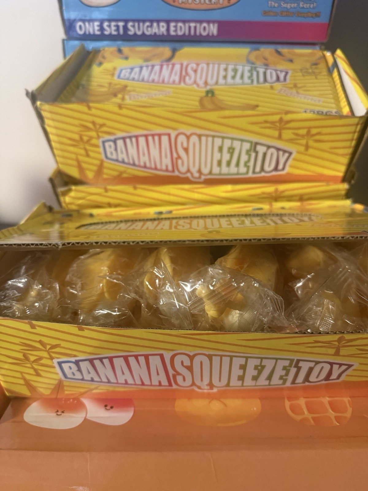 Banana Squeeze Toy Yellow Stress Squeeze, Ages 4-7 & 8-11 Years