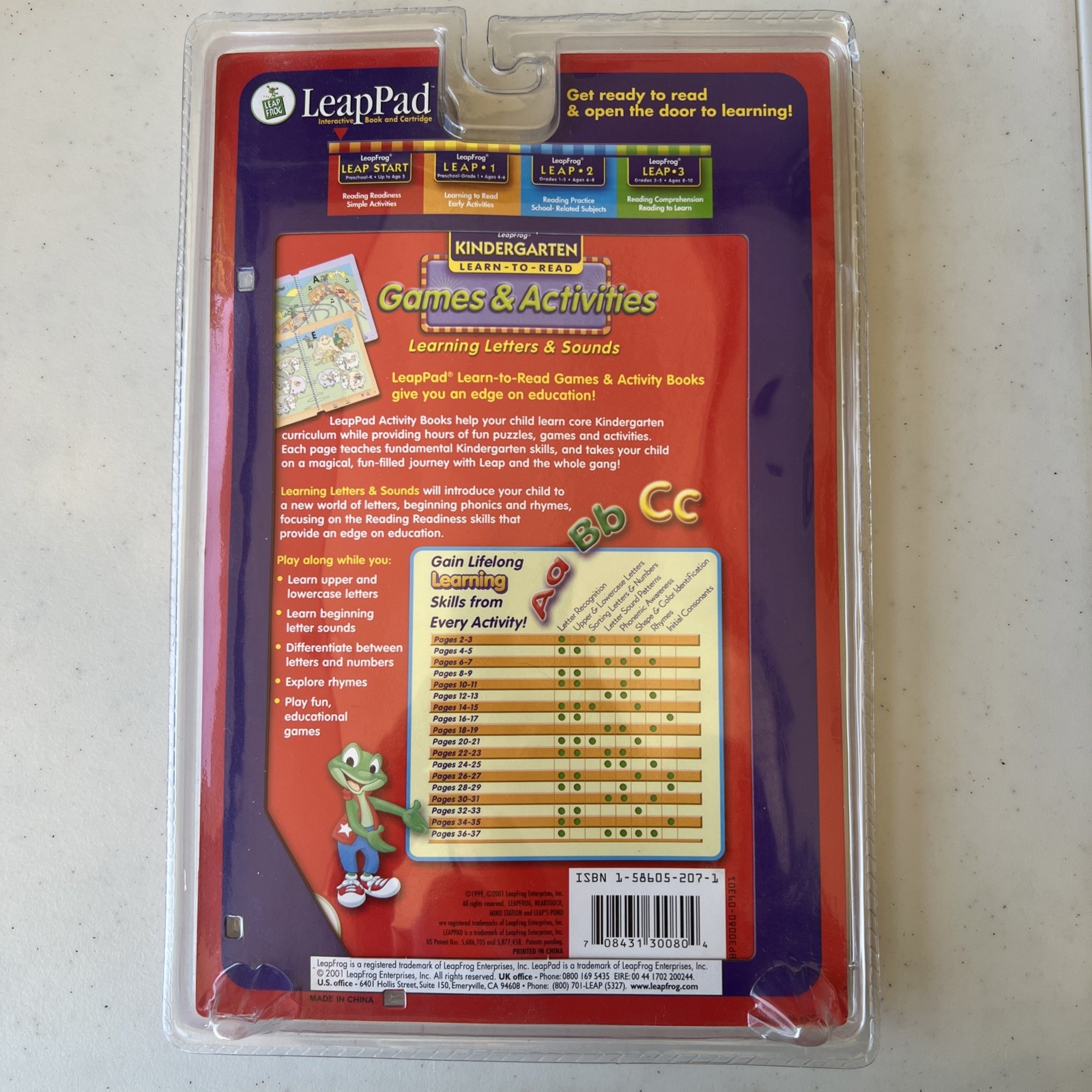 LeapPad Leap Frog Kindergarten Learn To Read Games Activities Letters Sounds