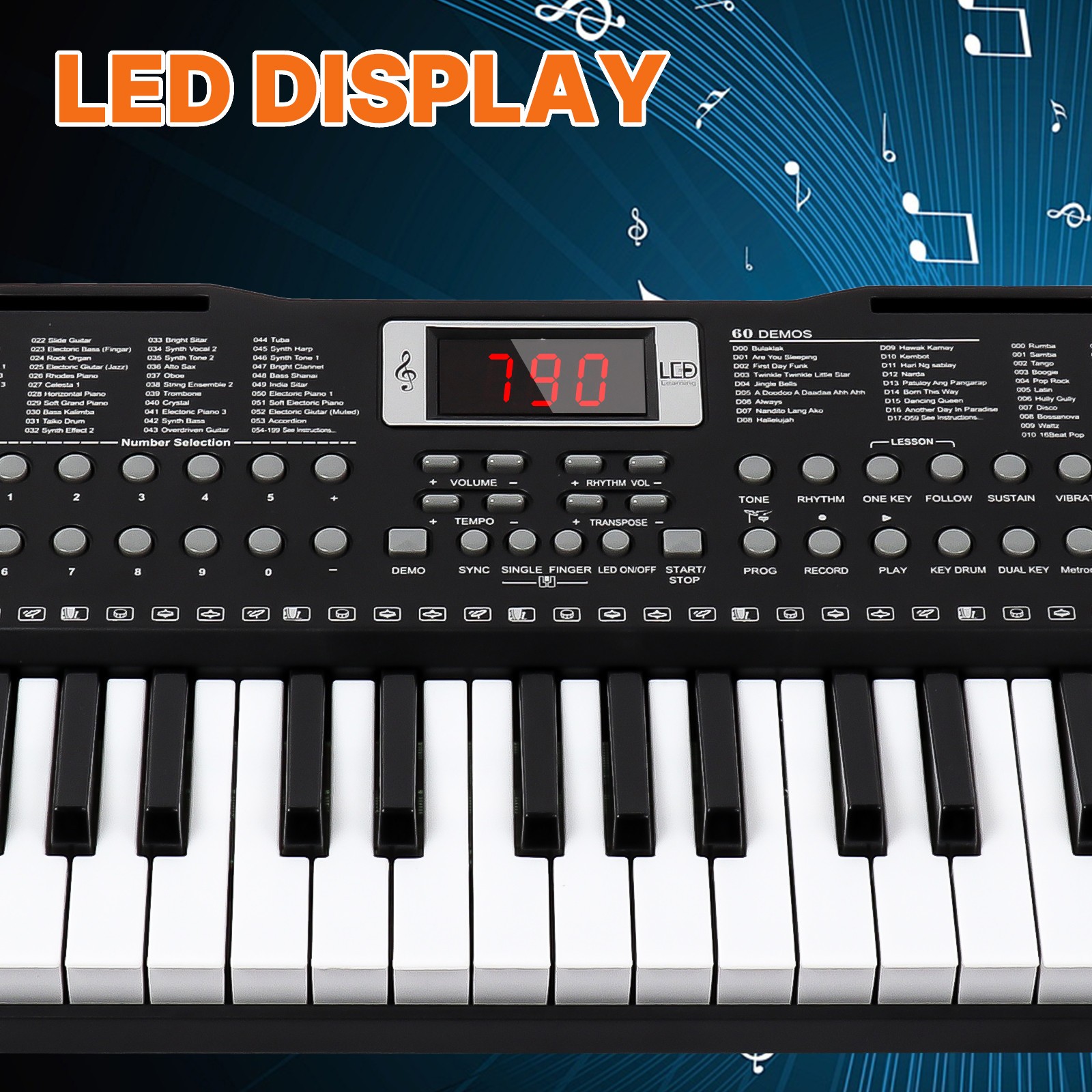 88 Key Electric Digital Piano Keyboard Weighted Key w/Pedal,Power Supply and Bag