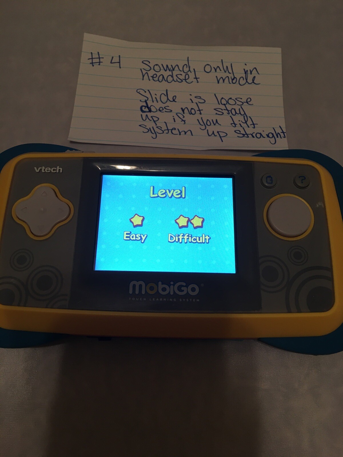 VTech MobiGo Touch Learning System Youth Educational #4 READ important